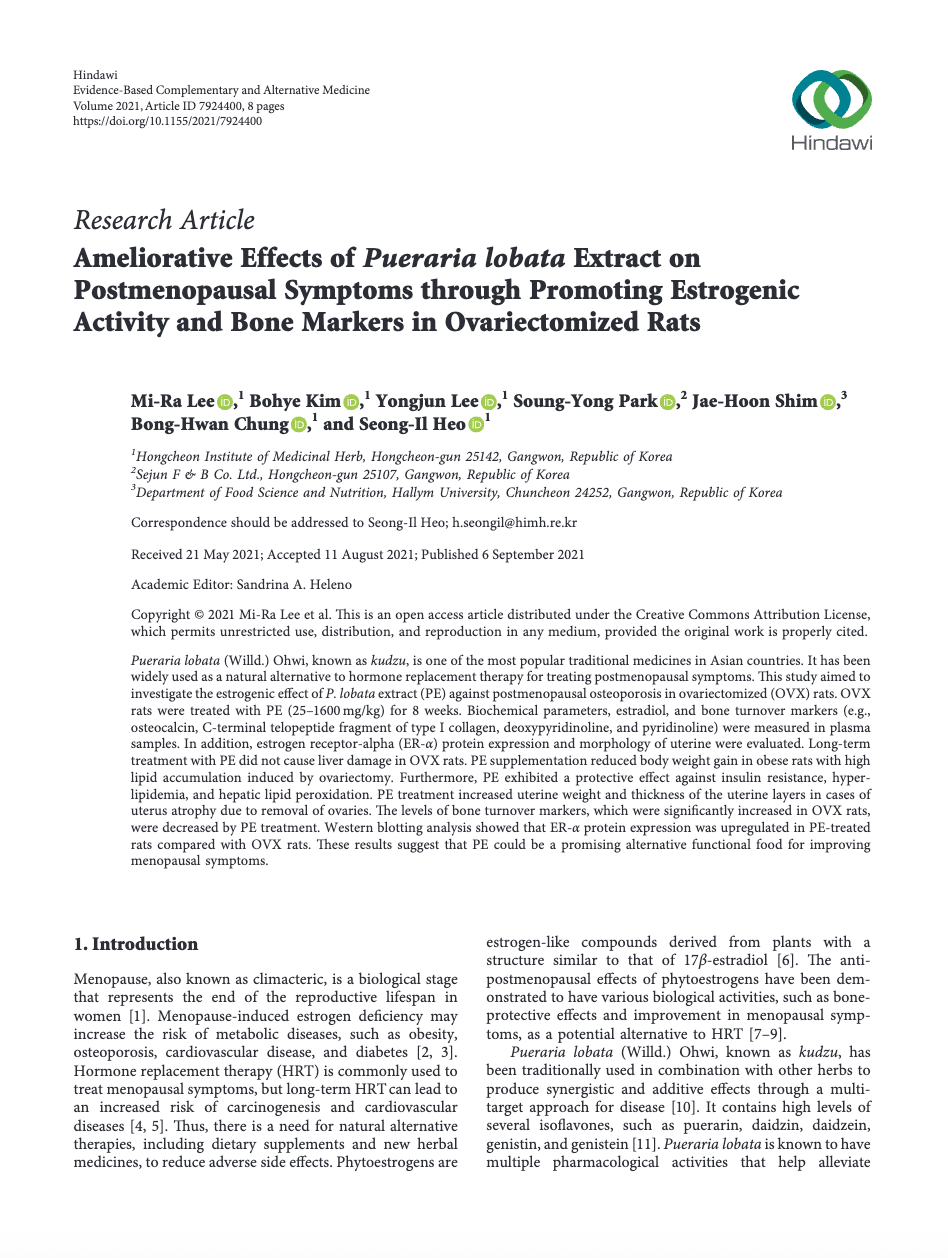 Action Œstrogénique